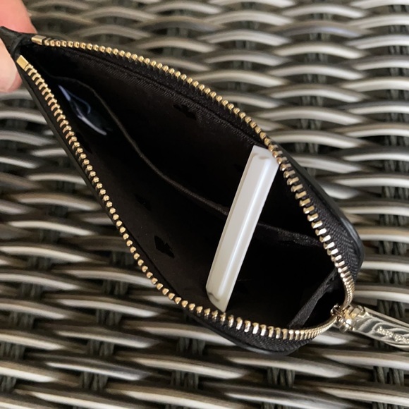 New KATE SPADE Staci Black Leather Card Case Lanyard WLR00139 $99 - Picture 11 of 16